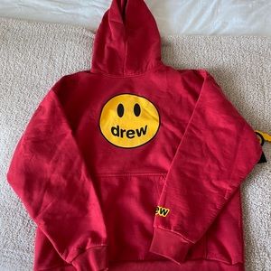 Drew House Justin Bieber Mascot Hoodie Red Small
